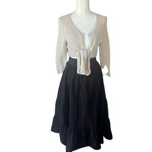 Jessica's Gunnies Vintage Edwardian Taffeta Skirt  Size XS